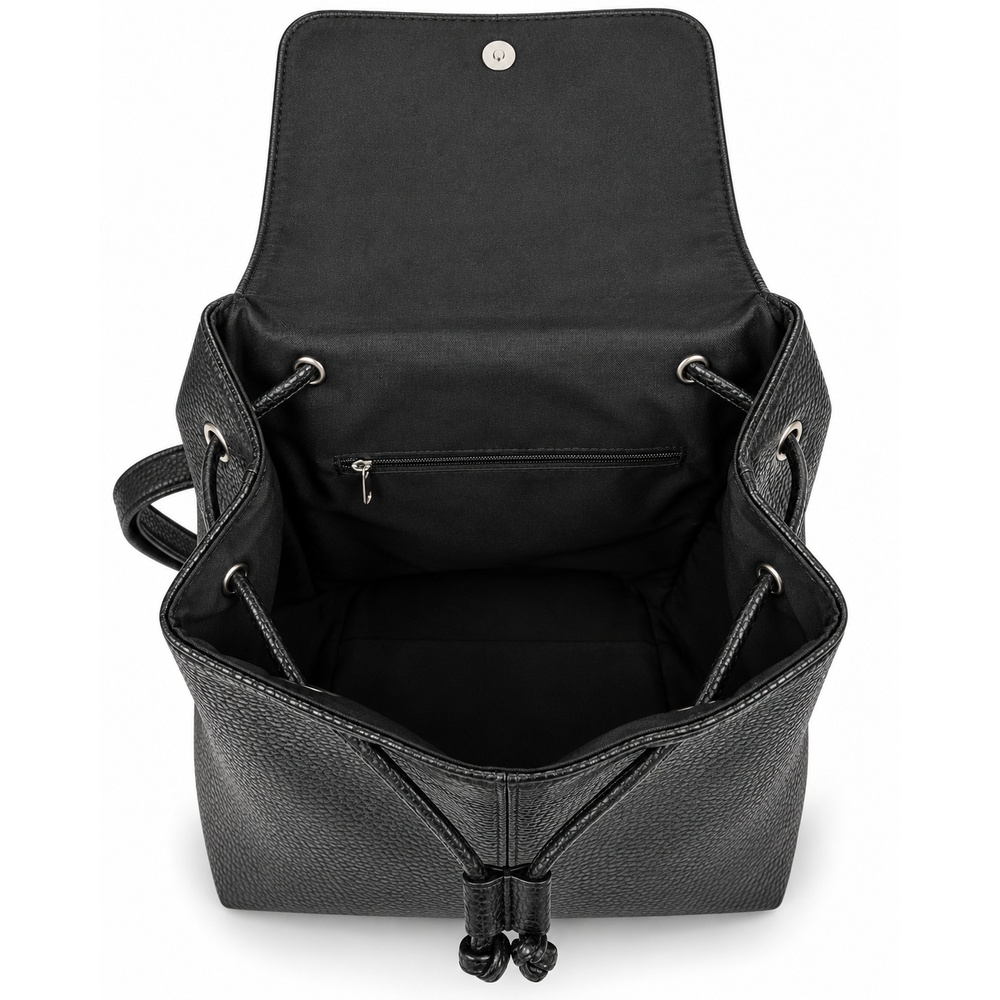 Dámský batoh LUXY Leather Black